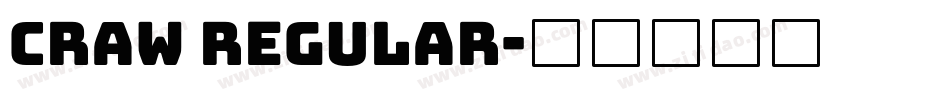 Craw Regular字体转换
